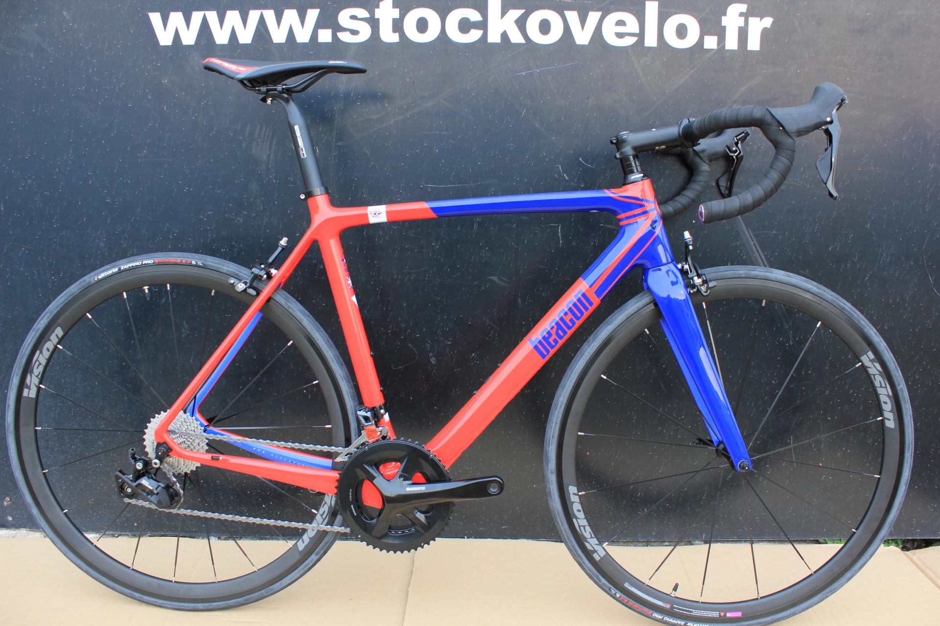 DEDACCIAI Vélo BEACON Carbone BF 100 Rouge/bleu 3 DEDACCIAI Vélo BEACON Carbone BF 100 Rouge/bleu