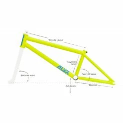 CADRE BSD ALVX AF DAYGLO YELLOW 2019 ( DONNACHIE ). -Vélos de Route Remise cadre bsd alvx af dayglo yellow 2019 donnachie 1 2