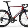Vélo MERIDA REACTO équipe Pro BAHRAIN Shimano Dura-Ace 9150 Di2 11V Bleu/rouge/gold -Vélos de Route Remise merida reacto bahrain bleu rouge gold 50