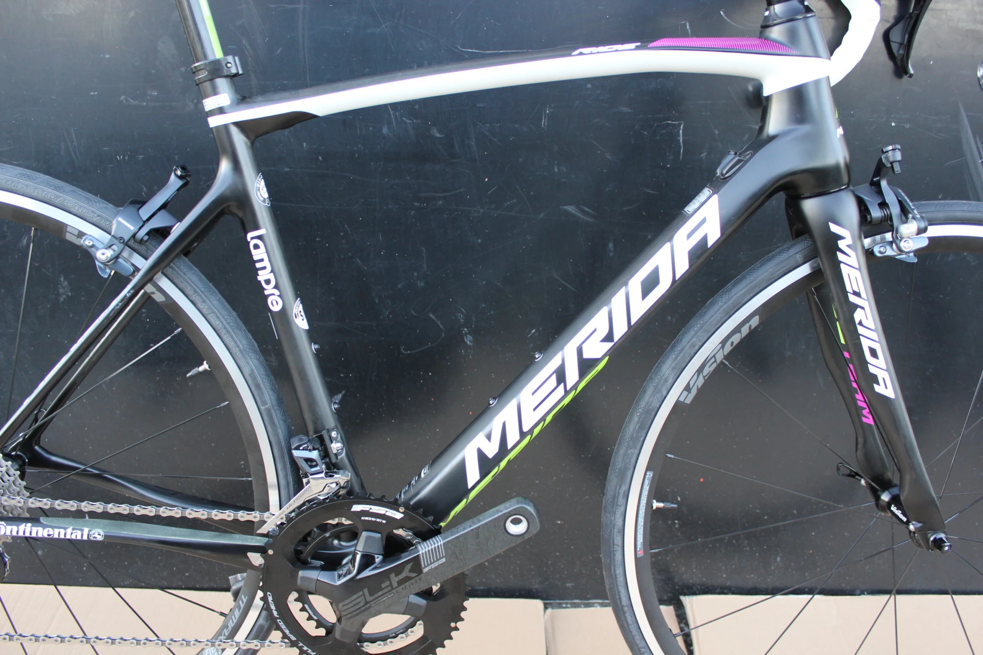 Vélo MERIDA RIDE TEAM Lampré Carbone Shimano Ultégra 8000 11V 4 Vélo MERIDA RIDE TEAM Lampré Carbone Shimano Ultégra 8000 11V – Image 2