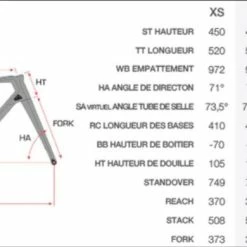 BH Vélo SUNN Grand Prix S1 Carbone -Vélos de Route Remise sunn GP geometrie