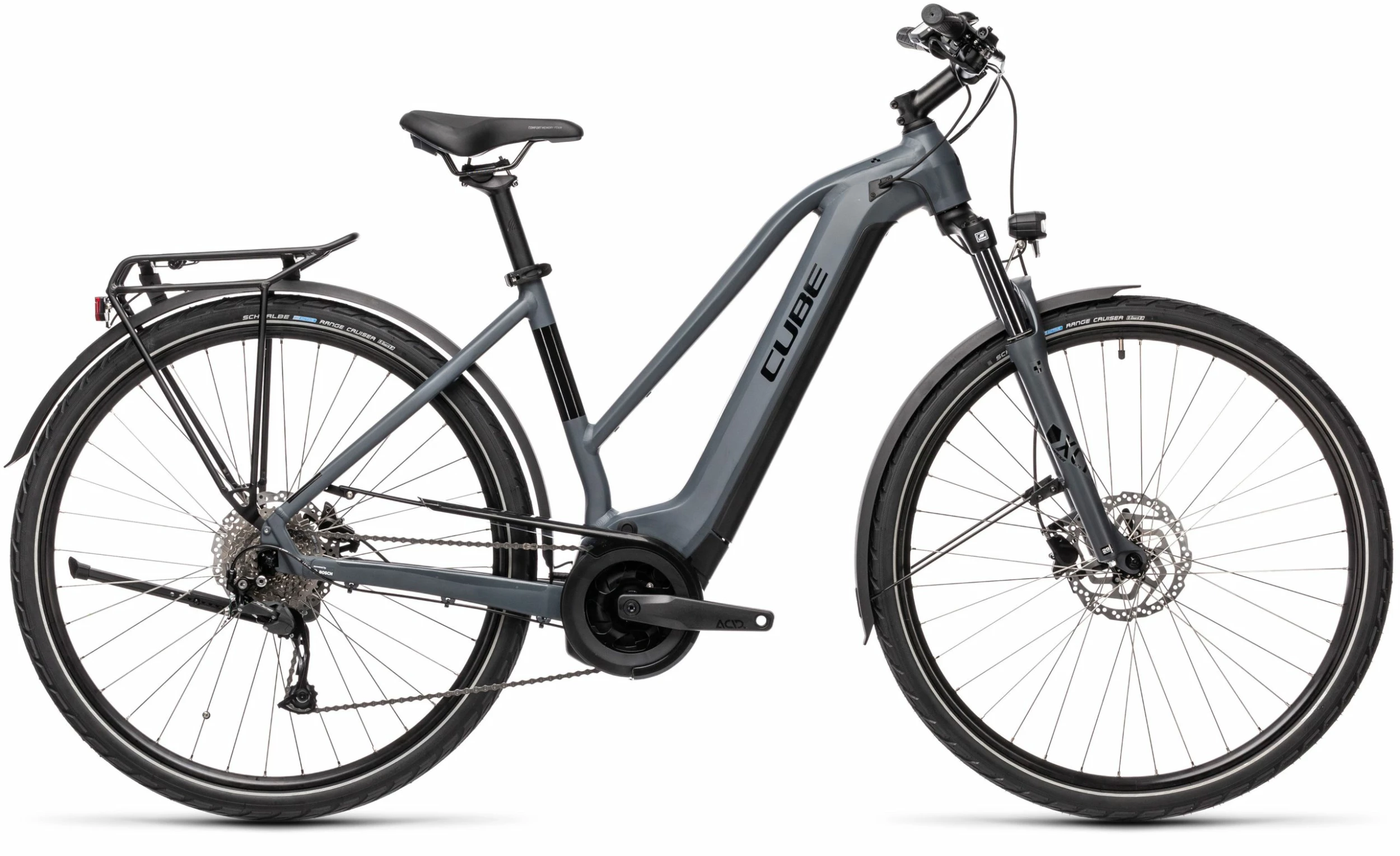 Velo VTC Electrique Cube Touring Hybrid One Trapèze T.S Bosch 625Wh Gris Noir 2021 3 Velo VTC Electrique Cube Touring Hybrid One Trapèze T.S Bosch 625Wh Gris Noir 2021
